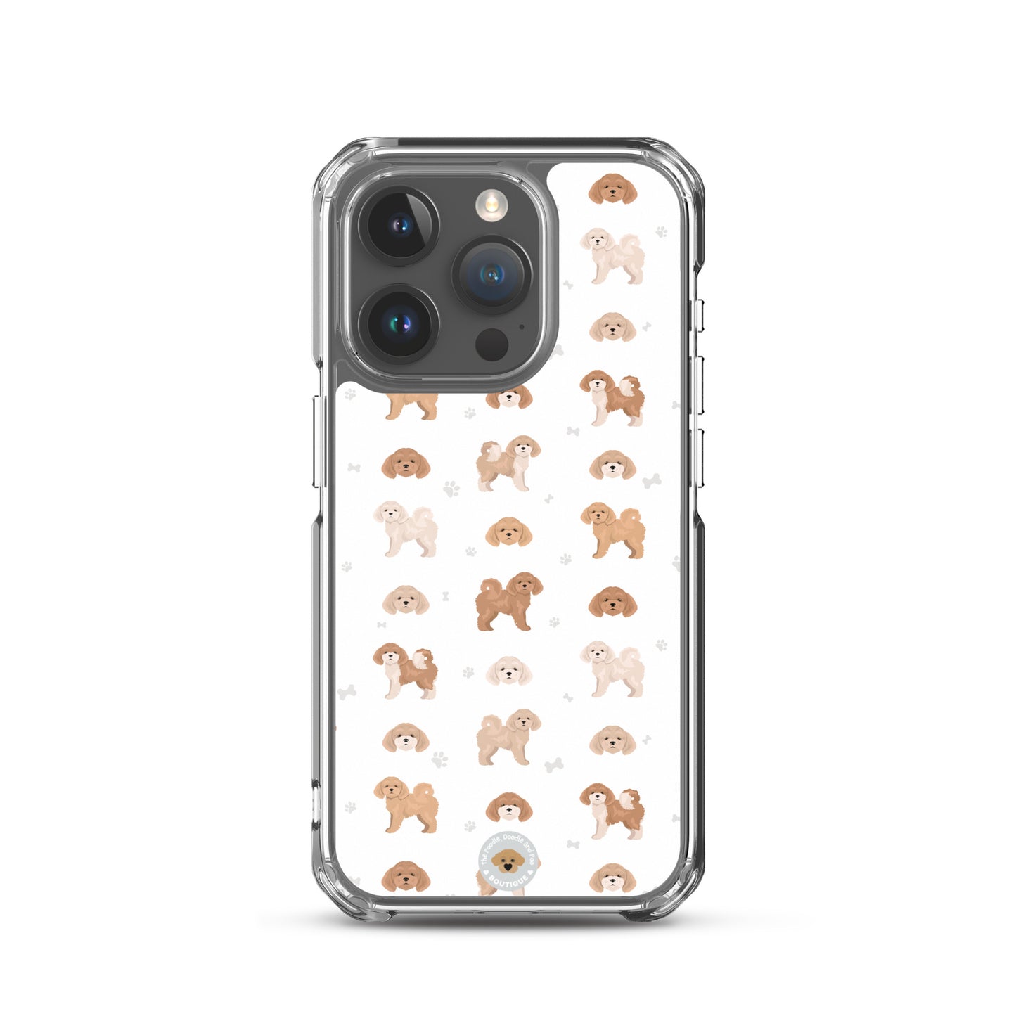 Poochon Clear Case for iPhone® - white