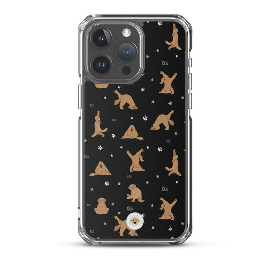 "Yoga Doodles" Clear Case for iPhone® - black