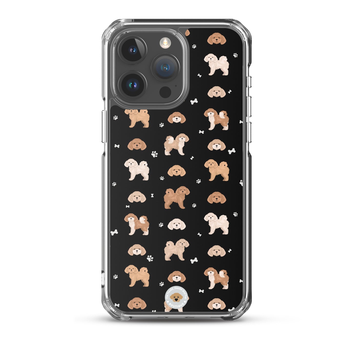 Poochon Clear Case for iPhone® - black