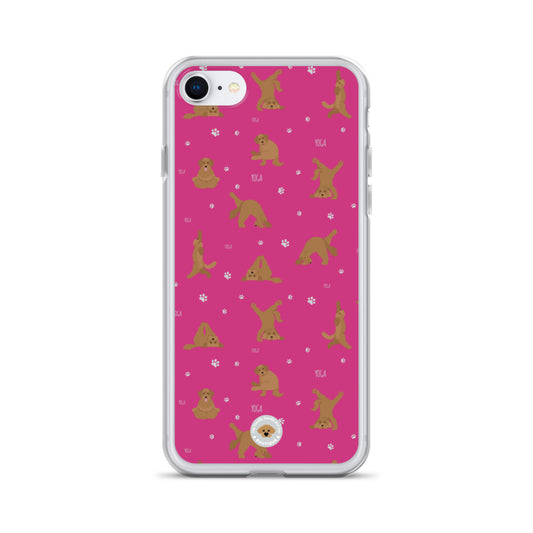 "Yoga Doodles" Clear Case for iPhone® - pink