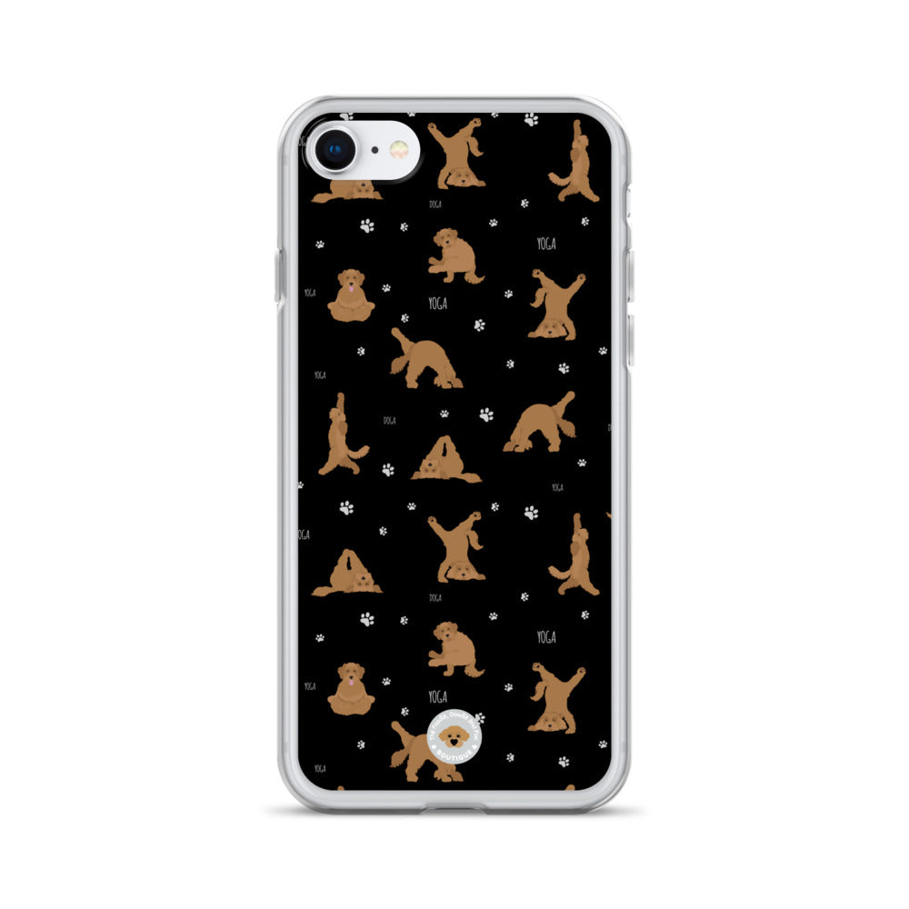 "Yoga Doodles" Clear Case for iPhone® - black