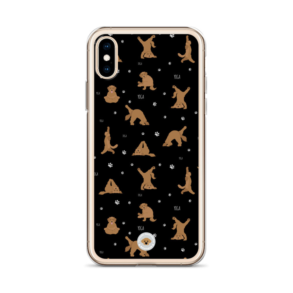 "Yoga Doodles" Clear Case for iPhone® - black