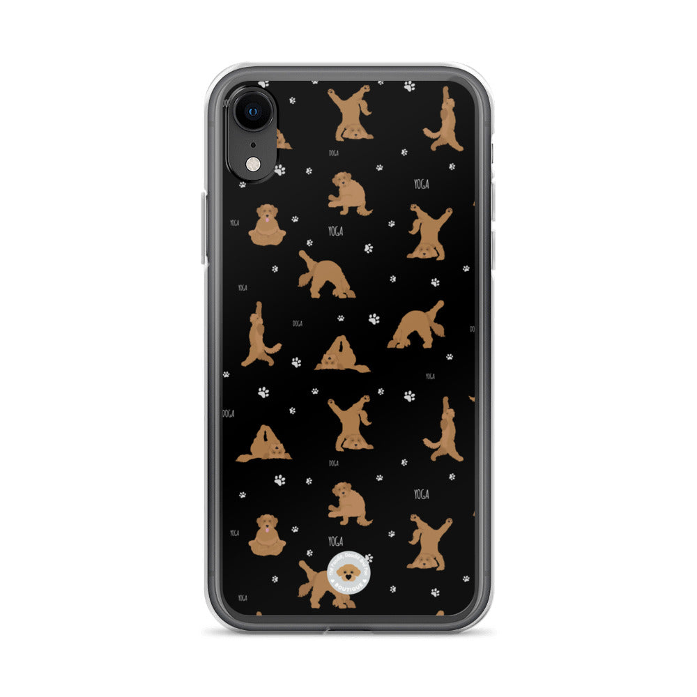 "Yoga Doodles" Clear Case for iPhone® - black