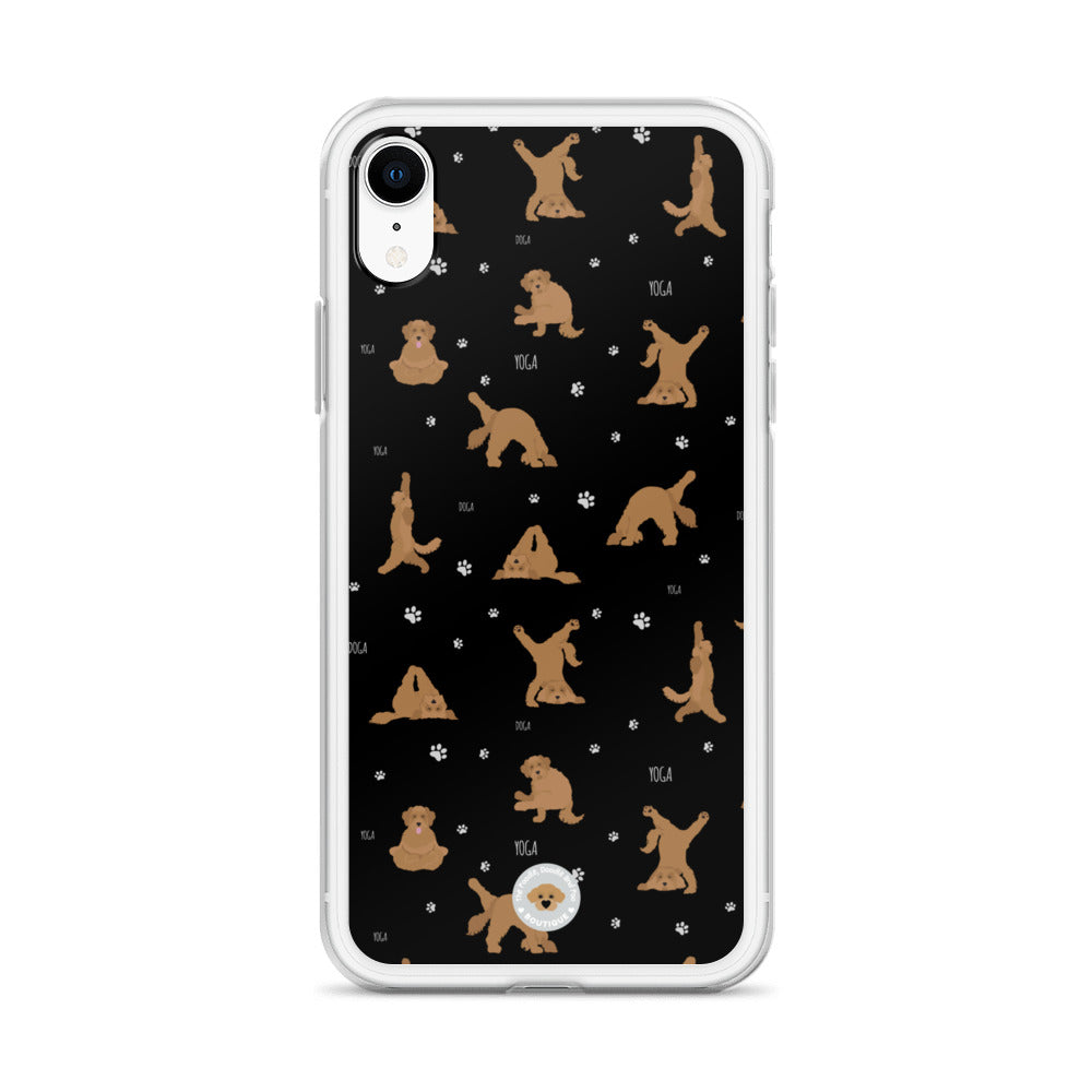 "Yoga Doodles" Clear Case for iPhone® - black