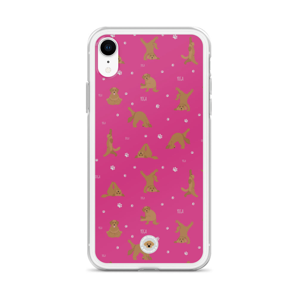 "Yoga Doodles" Clear Case for iPhone® - pink
