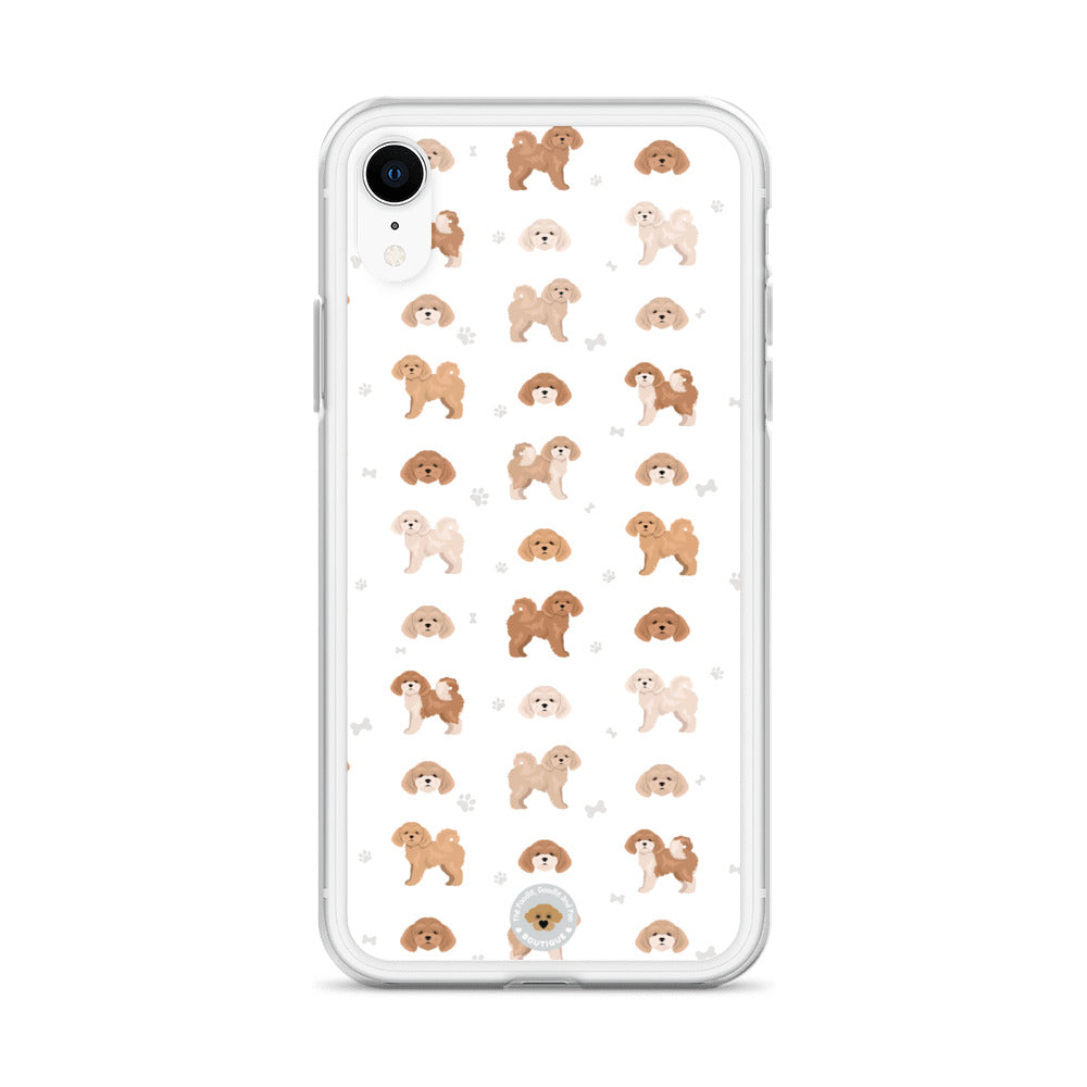 Poochon Clear Case for iPhone® - white