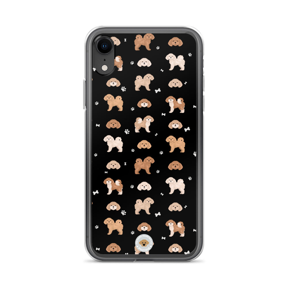 Poochon Clear Case for iPhone® - black