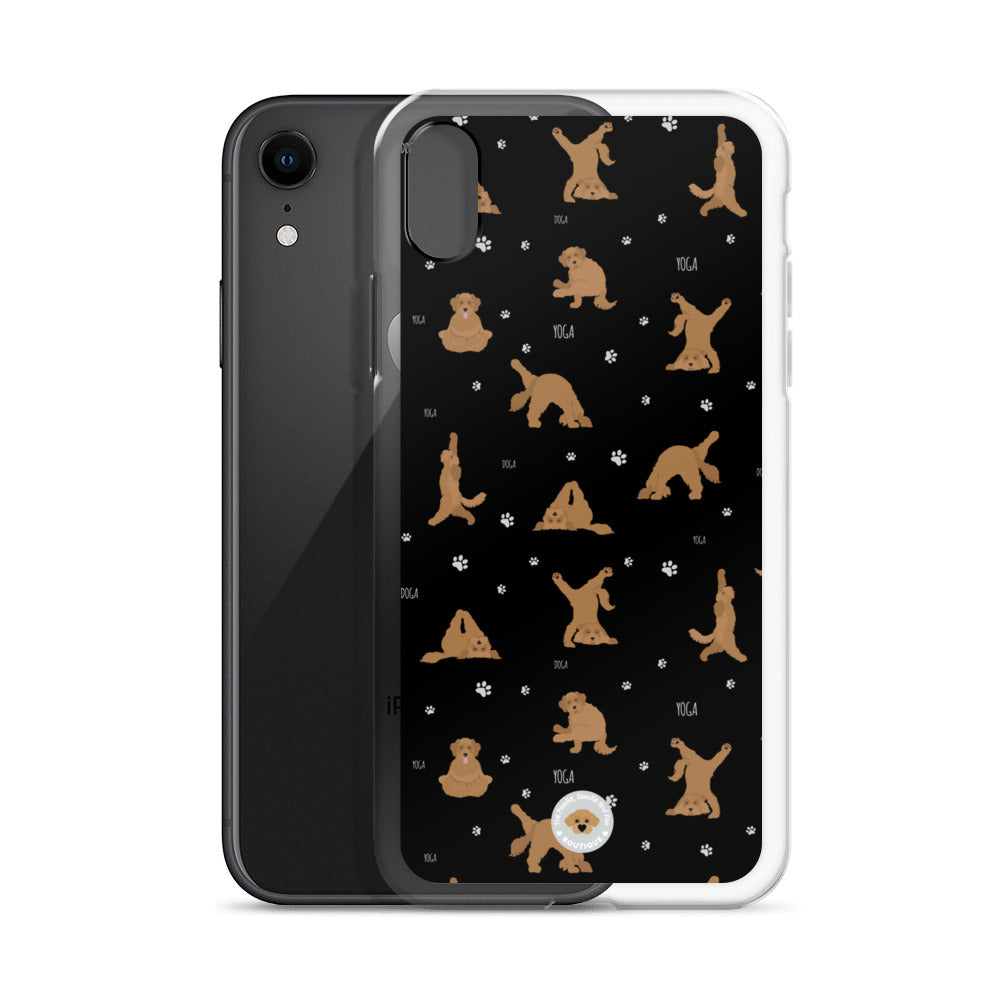 "Yoga Doodles" Clear Case for iPhone® - black