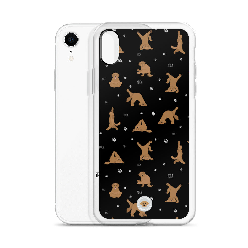 "Yoga Doodles" Clear Case for iPhone® - black