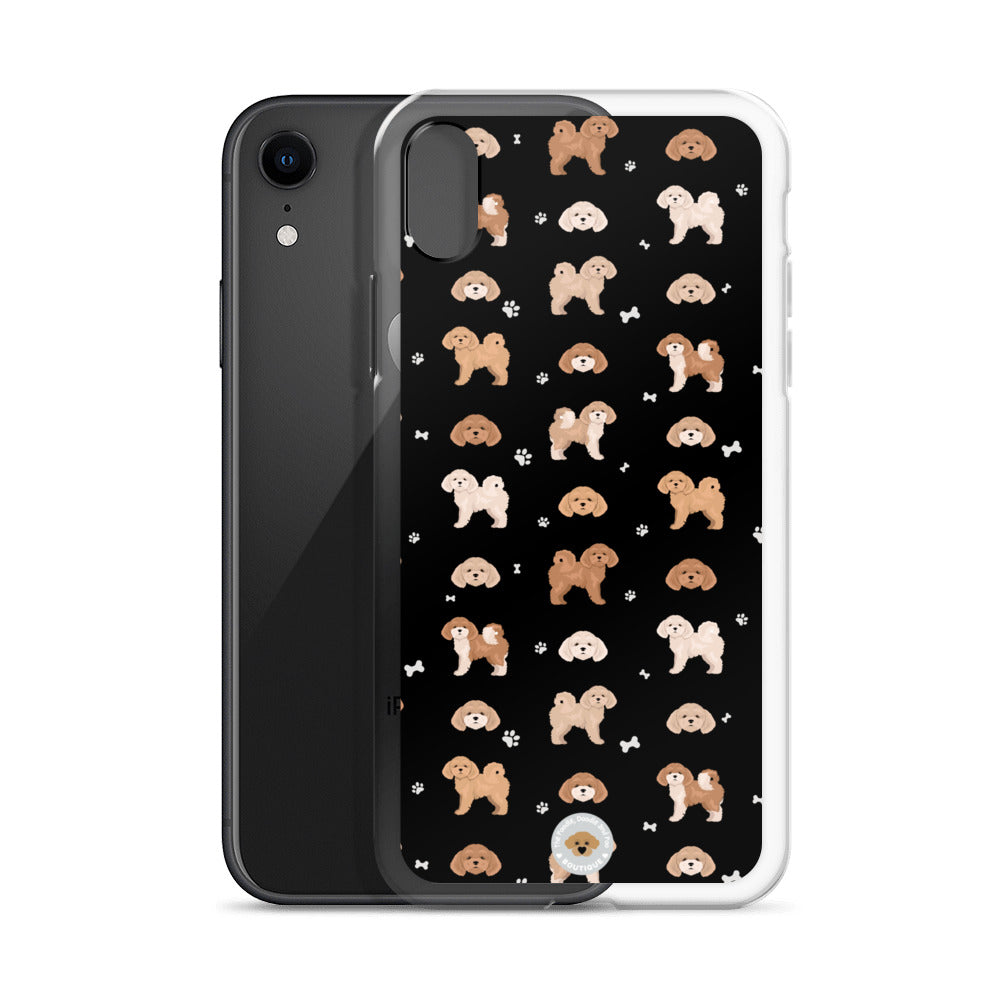 Poochon Clear Case for iPhone® - black
