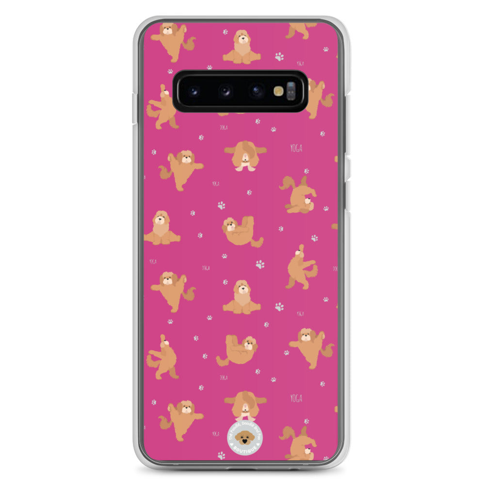 "Yoga Poos" Clear Case for Samsung® - pink