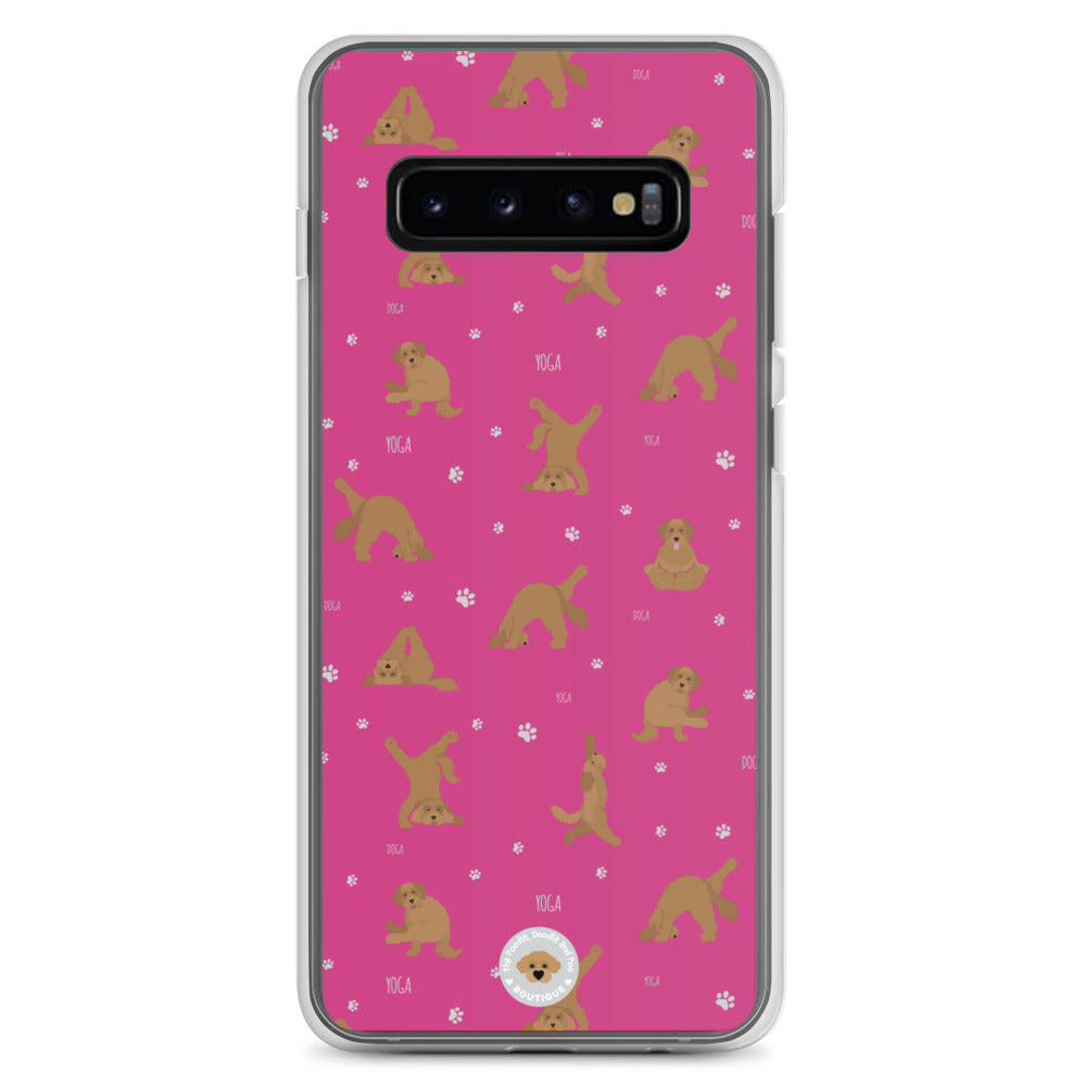 "Yoga Doodles" Clear Case for Samsung® - pink