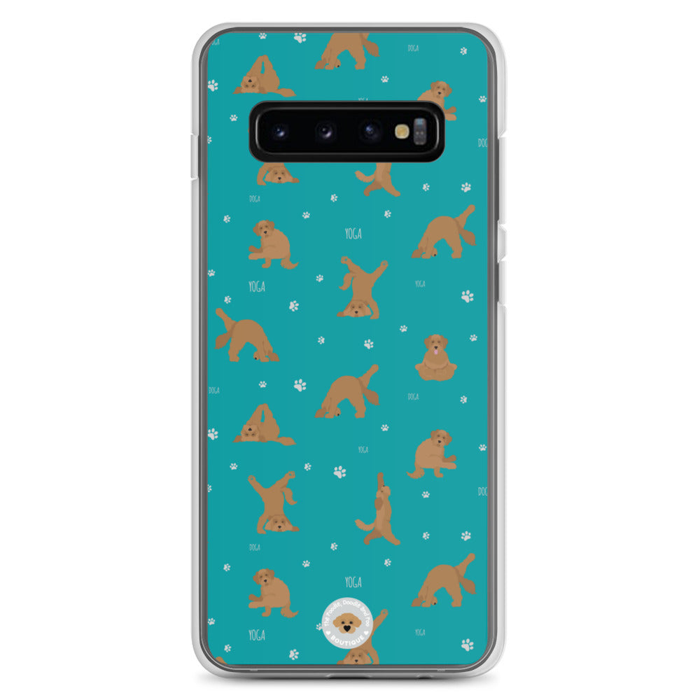 "Yoga Doodles" Clear Case for Samsung® - teal