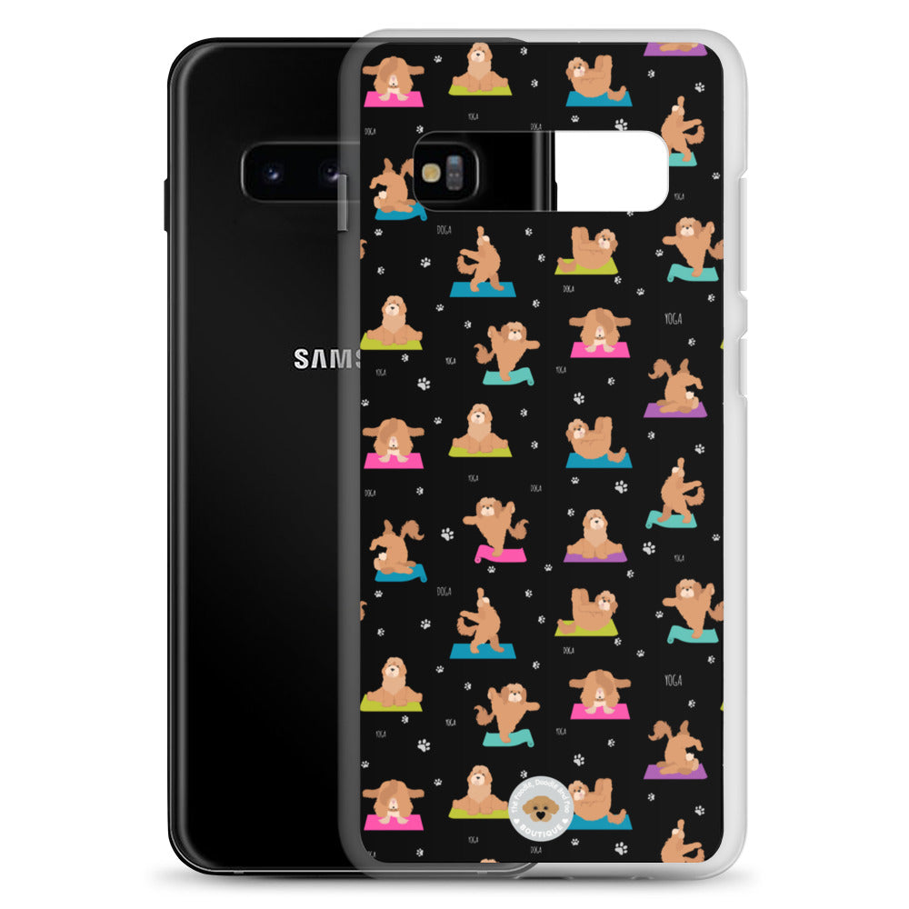 "Yoga Poos" Clear Case for Samsung® - multi-coloured in black