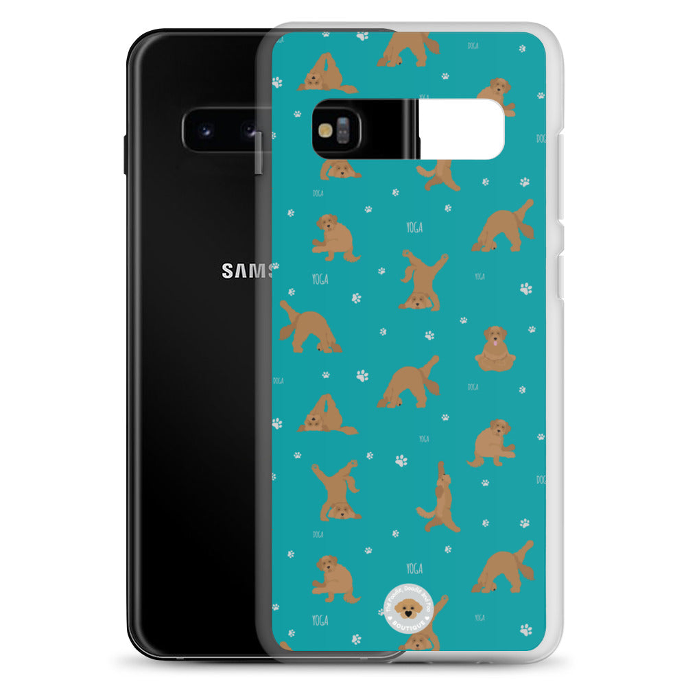 "Yoga Doodles" Clear Case for Samsung® - teal