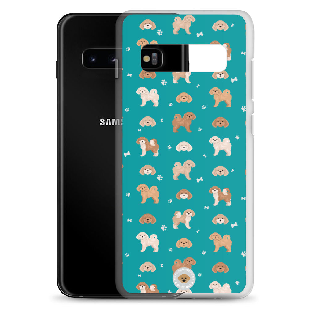 Poochon Clear Case for Samsung® - teal