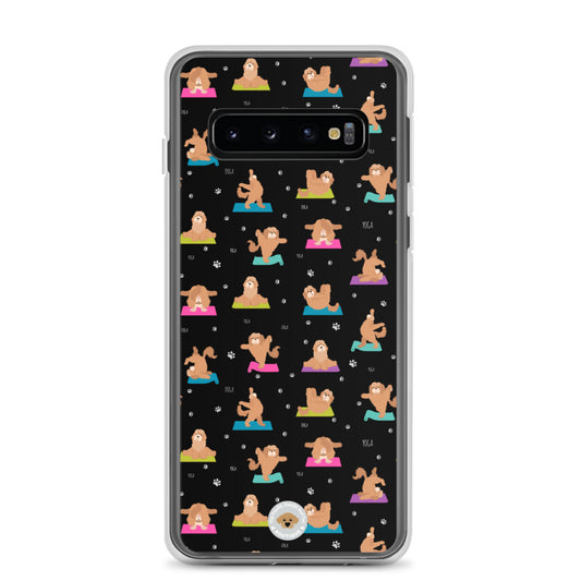 "Yoga Poos" Clear Case for Samsung® - multi-coloured in black
