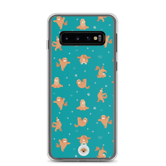 "Yoga Poos" Clear Case for Samsung® - teal