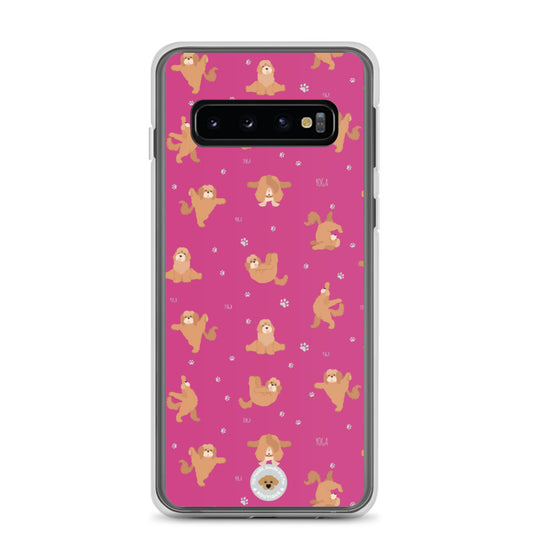"Yoga Poos" Clear Case for Samsung® - pink