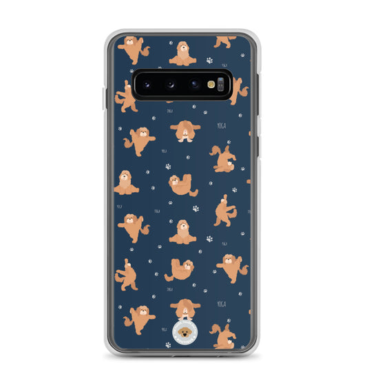 "Yoga Poos" Clear Case for Samsung® - navy