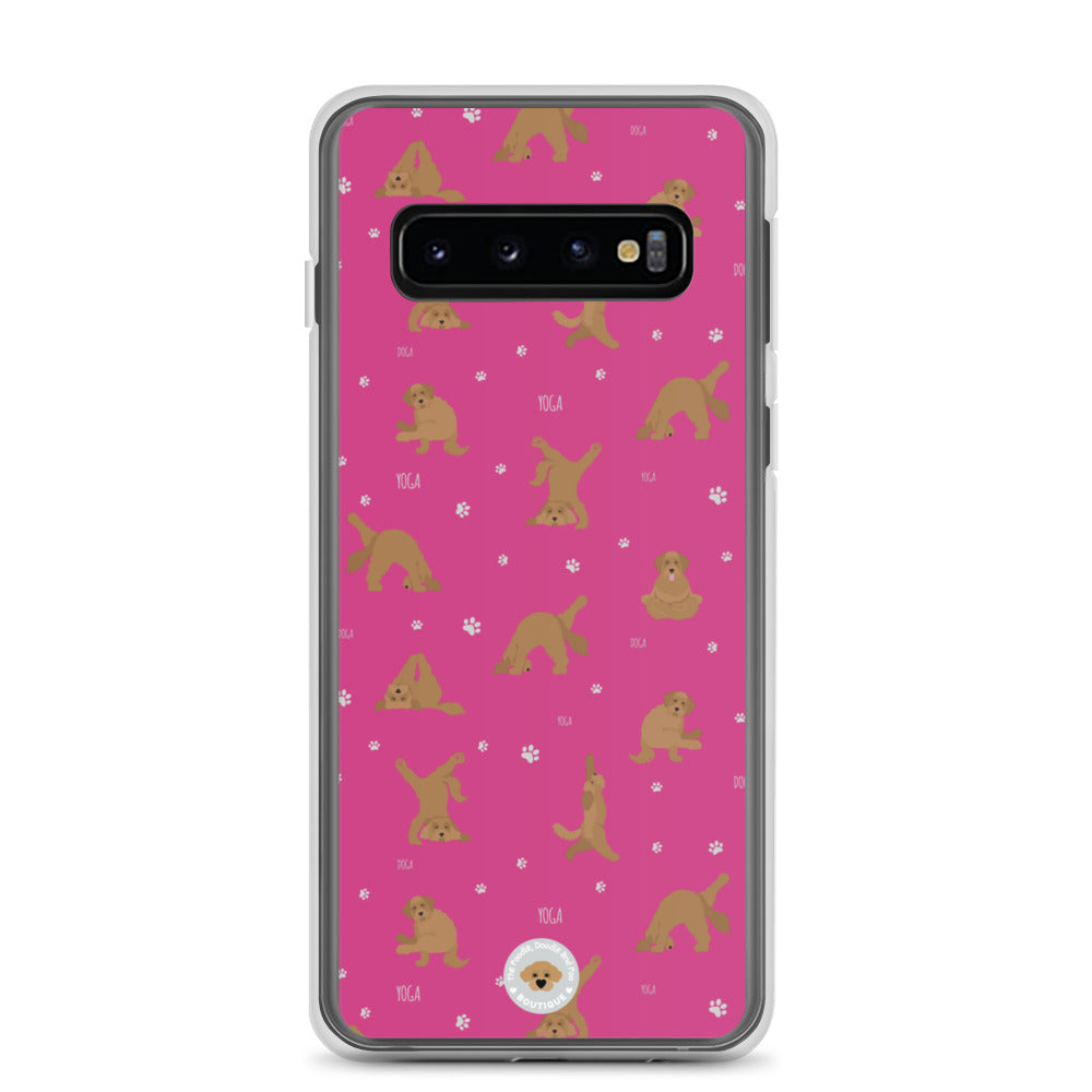 "Yoga Doodles" Clear Case for Samsung® - pink