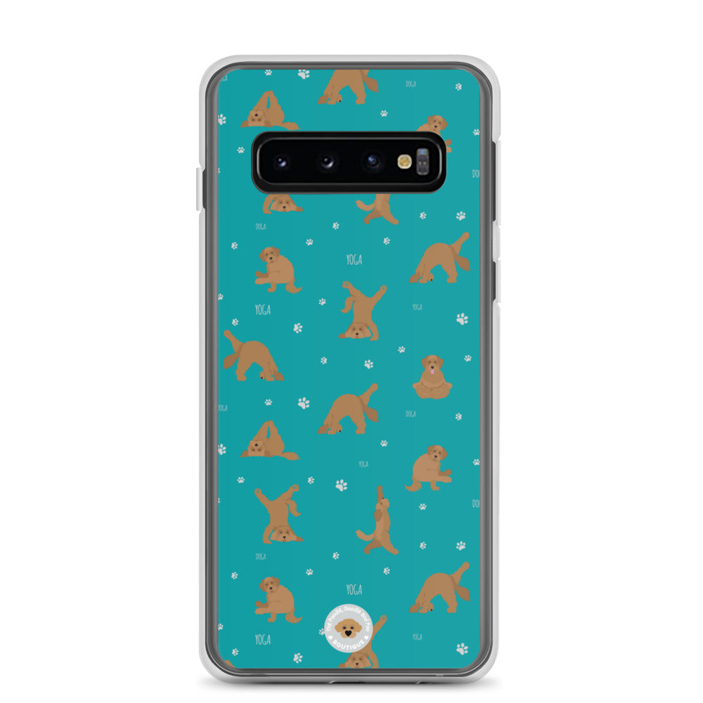 "Yoga Doodles" Clear Case for Samsung® - teal