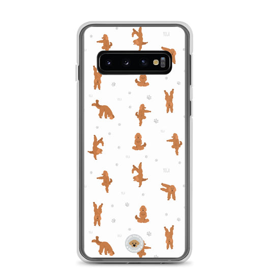 "Yoga Poodles" Clear Case for Samsung® - white