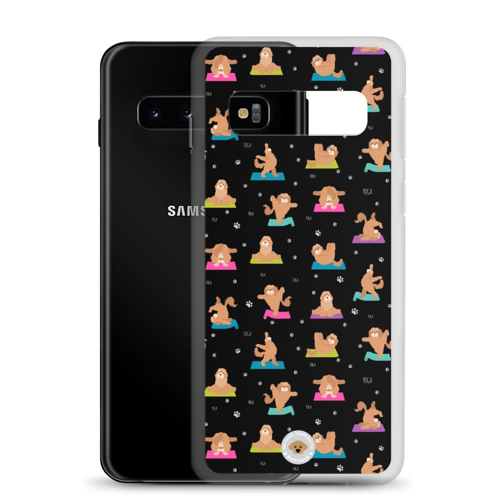 "Yoga Poos" Clear Case for Samsung® - multi-coloured in black