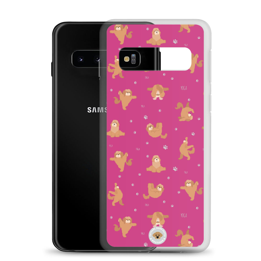 "Yoga Poos" Clear Case for Samsung® - pink