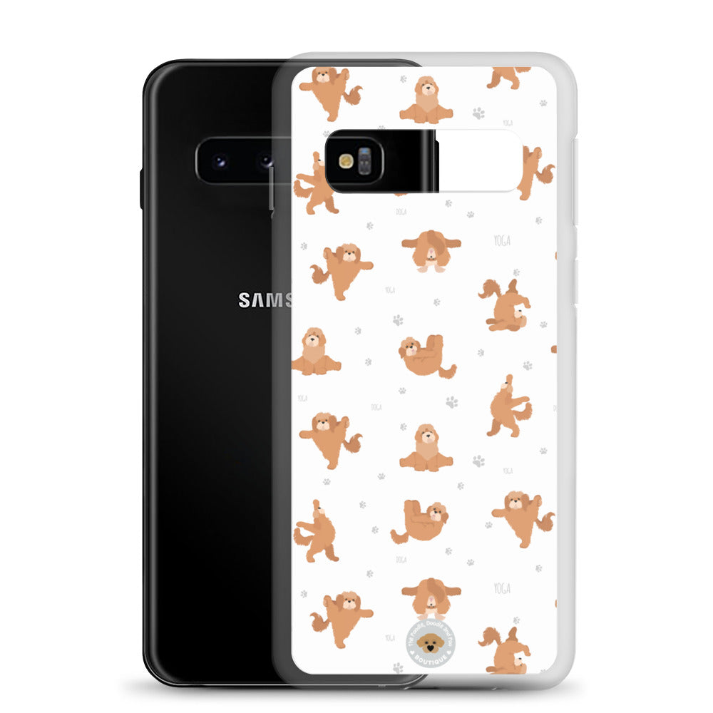 "Yoga Poos" Clear Case for Samsung® - white