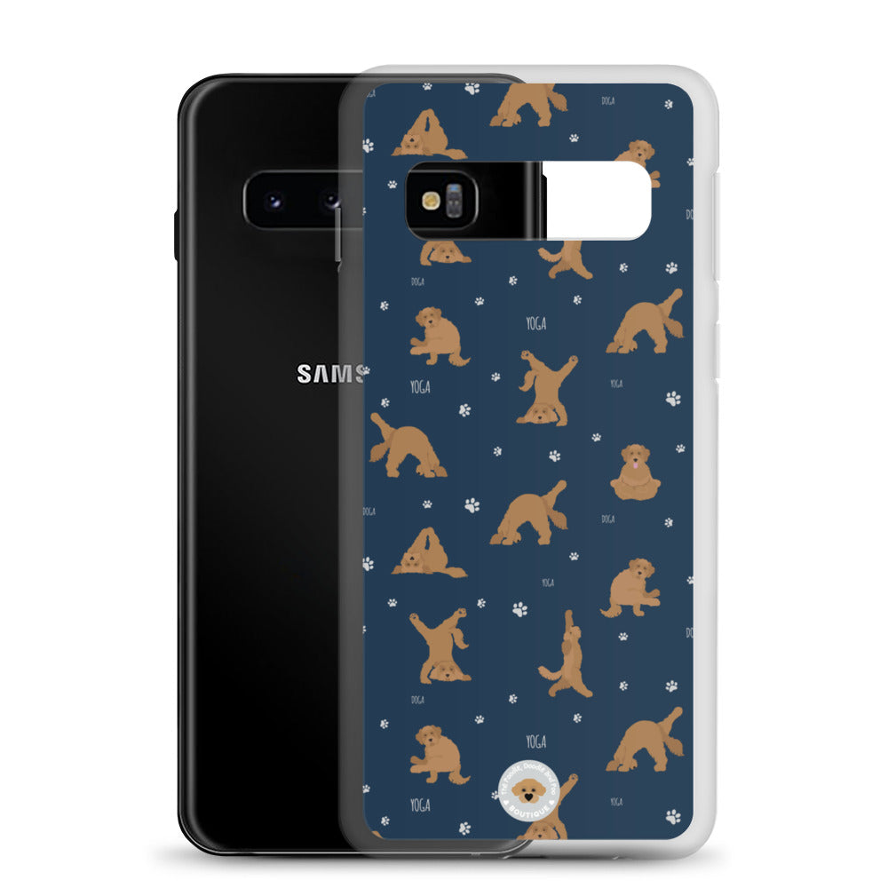 "Yoga Doodles" Clear Case for Samsung® - navy