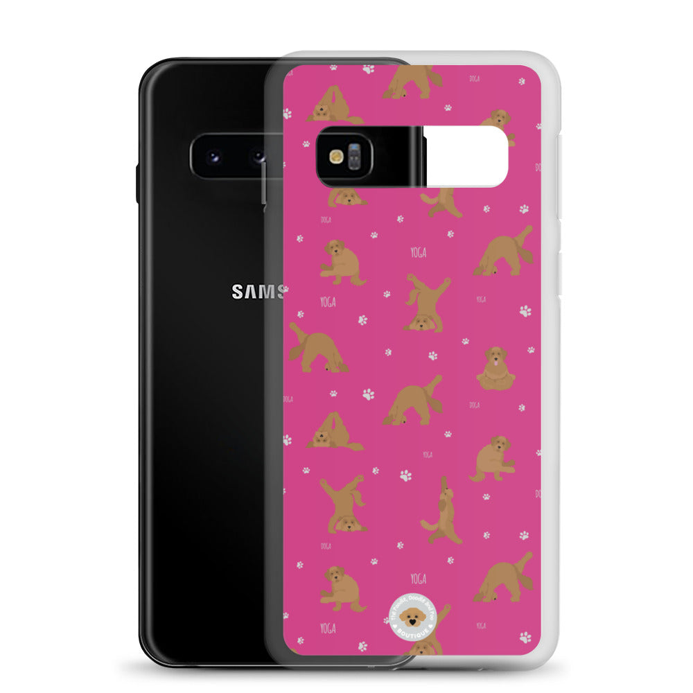 "Yoga Doodles" Clear Case for Samsung® - pink