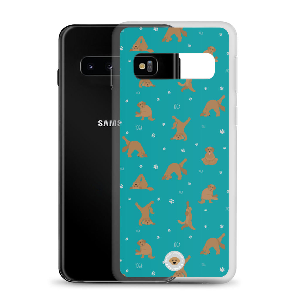 "Yoga Doodles" Clear Case for Samsung® - teal