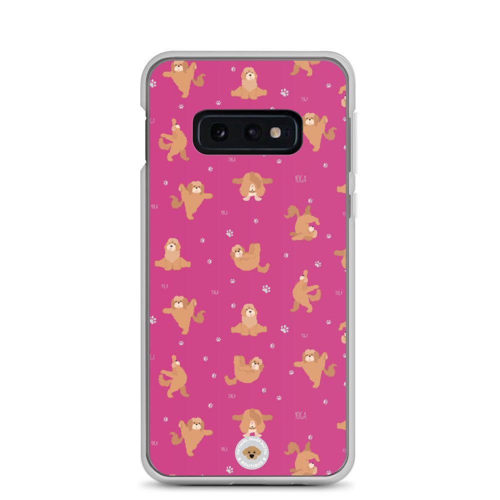 "Yoga Poos" Clear Case for Samsung® - pink