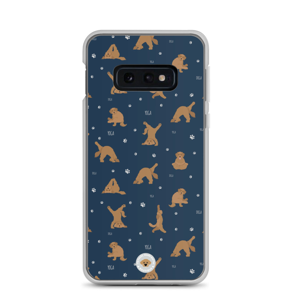 "Yoga Doodles" Clear Case for Samsung® - navy