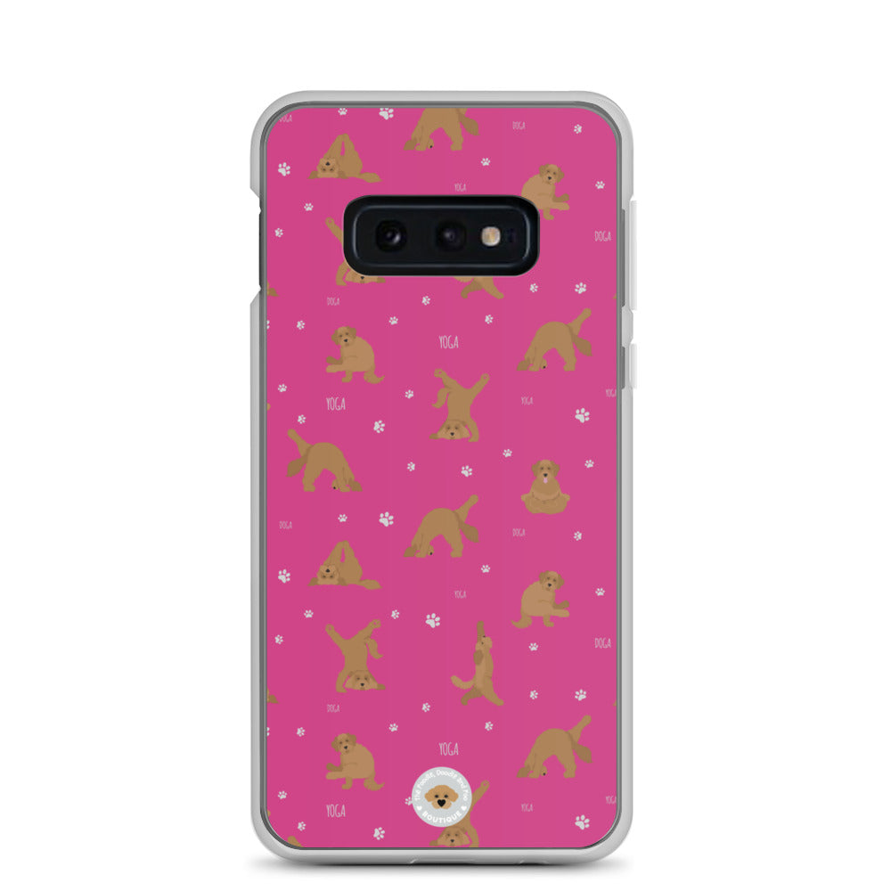 "Yoga Doodles" Clear Case for Samsung® - pink