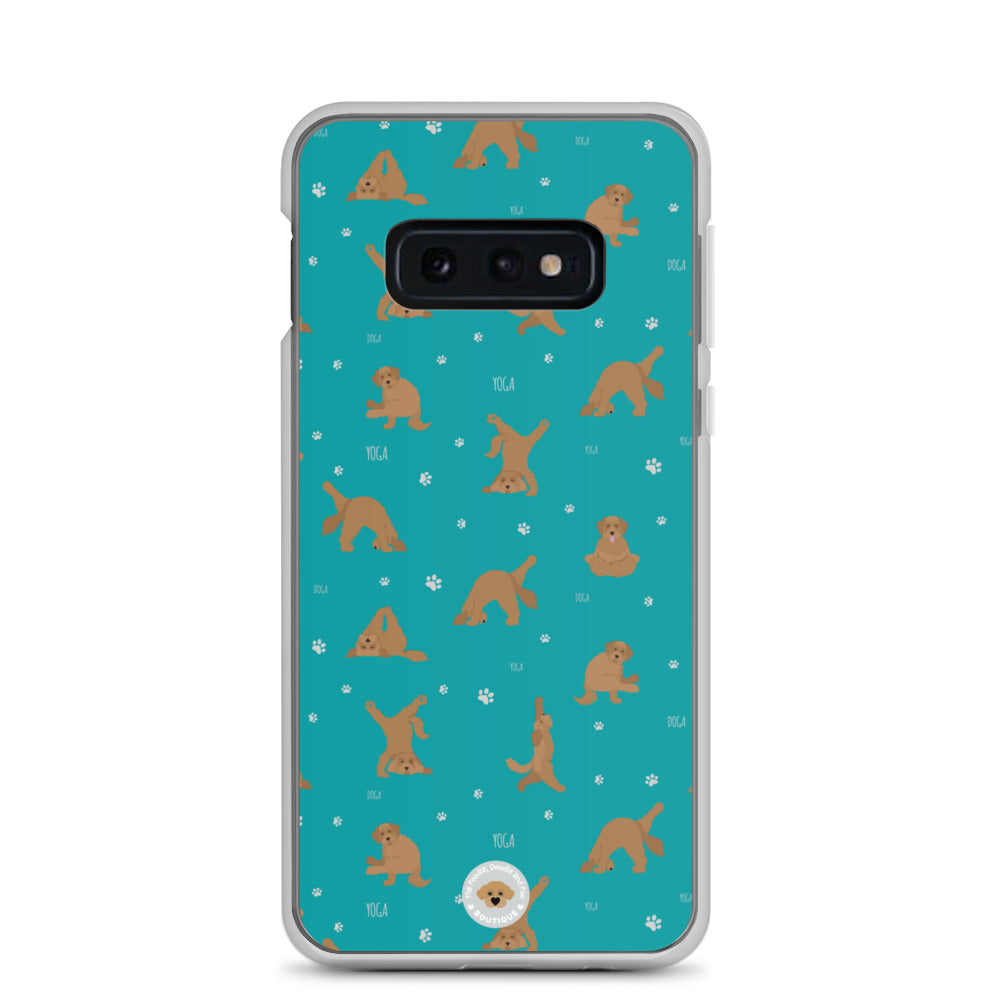 "Yoga Doodles" Clear Case for Samsung® - teal