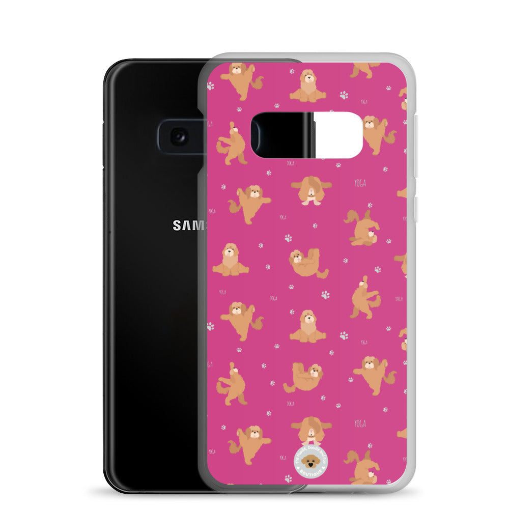 "Yoga Poos" Clear Case for Samsung® - pink