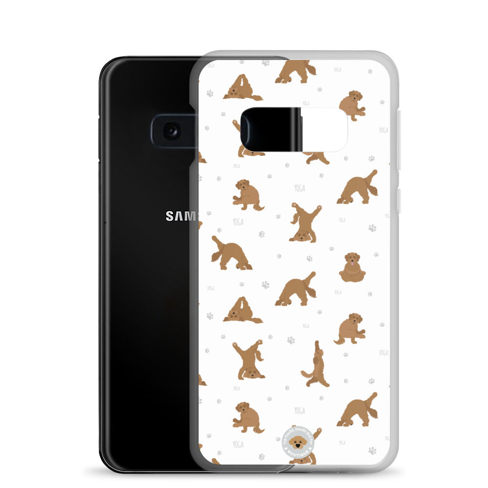 "Yoga Doodles" Clear Case for Samsung® - white