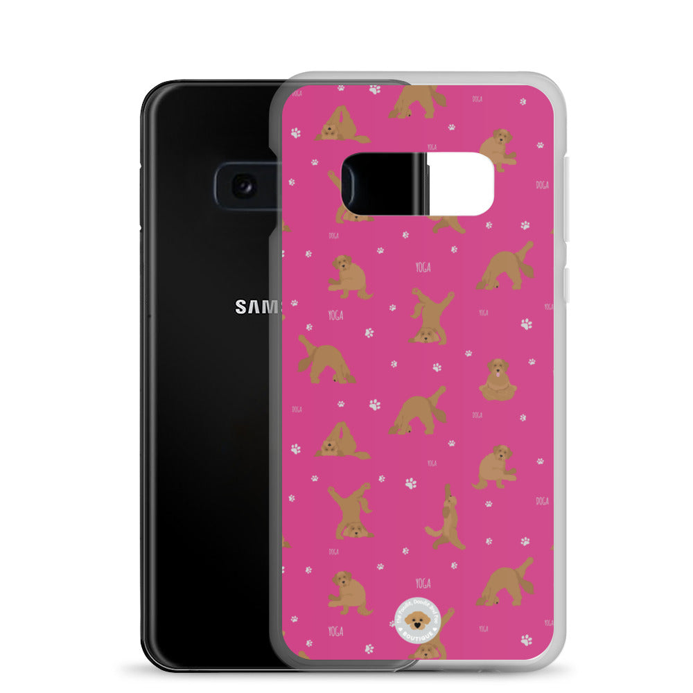 "Yoga Doodles" Clear Case for Samsung® - pink