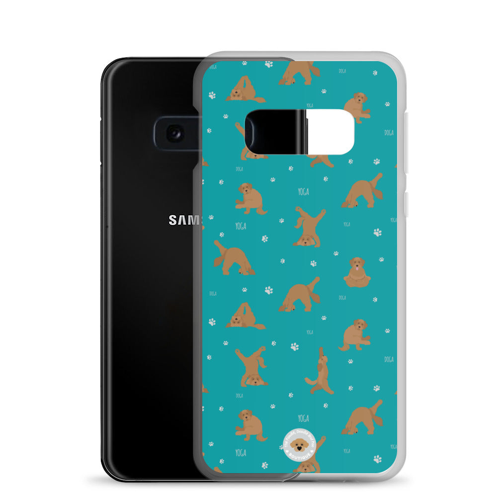 "Yoga Doodles" Clear Case for Samsung® - teal