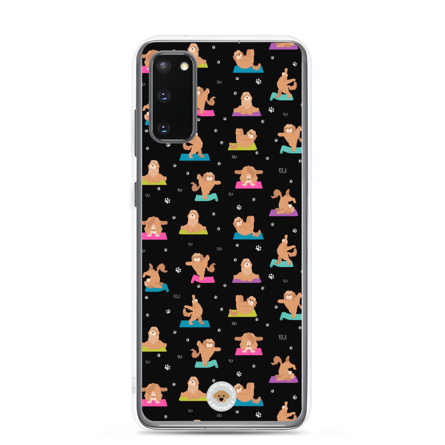 "Yoga Poos" Clear Case for Samsung® - multi-coloured in black