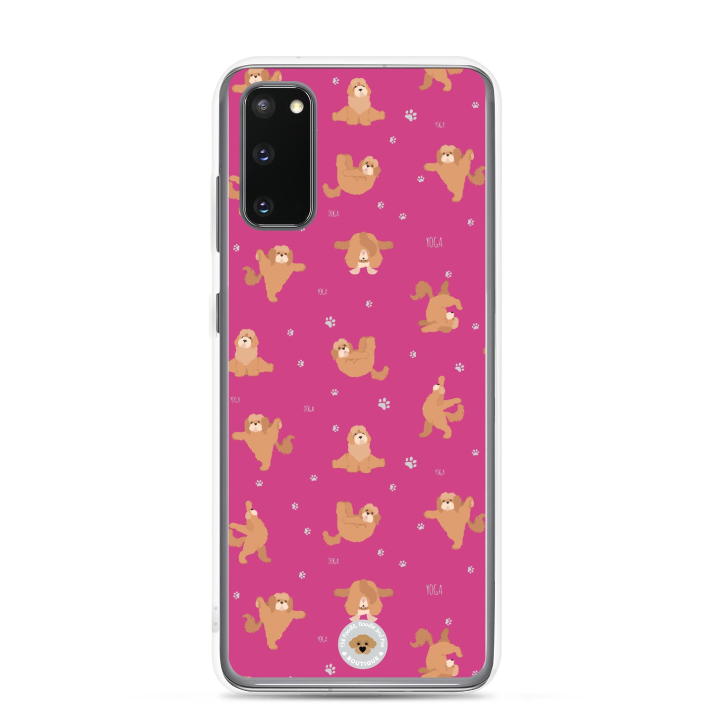 "Yoga Poos" Clear Case for Samsung® - pink