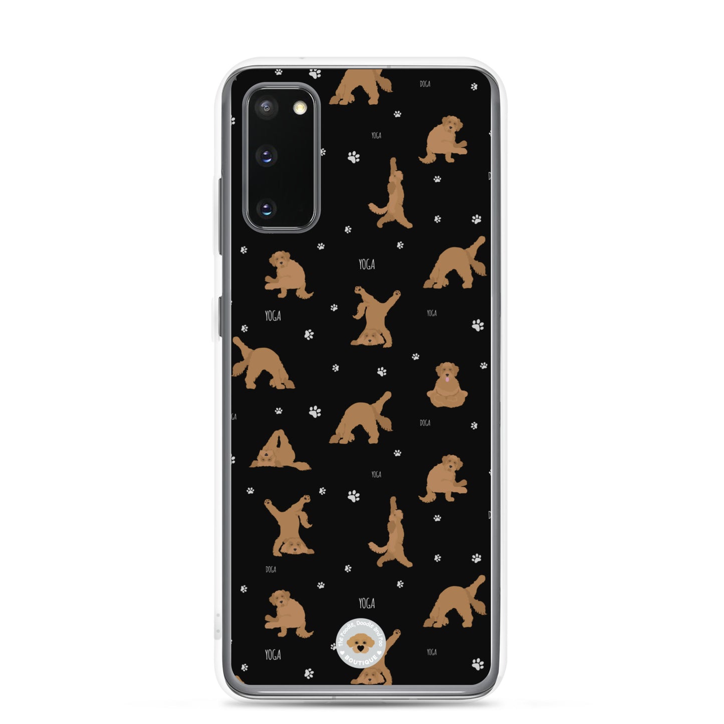 "Yoga Doodles" Clear Case for Samsung® - black