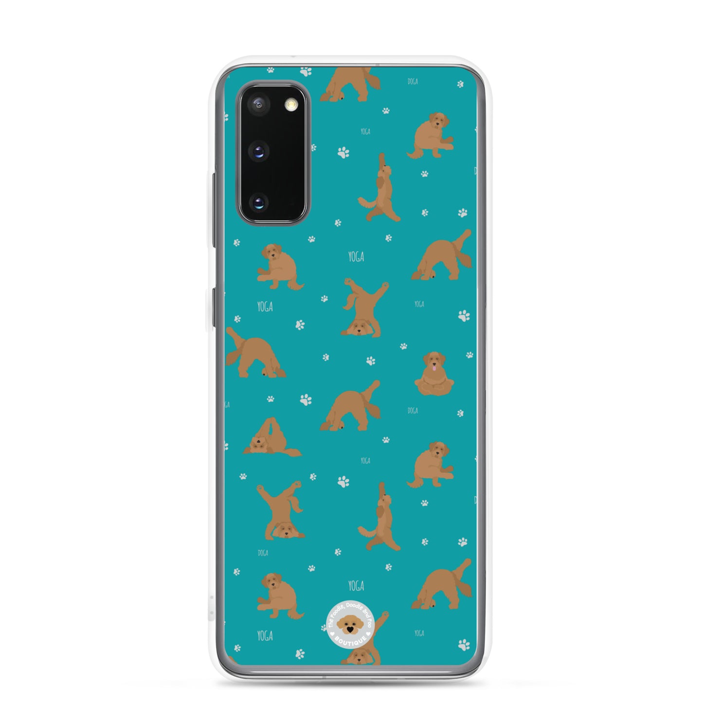 "Yoga Doodles" Clear Case for Samsung® - teal