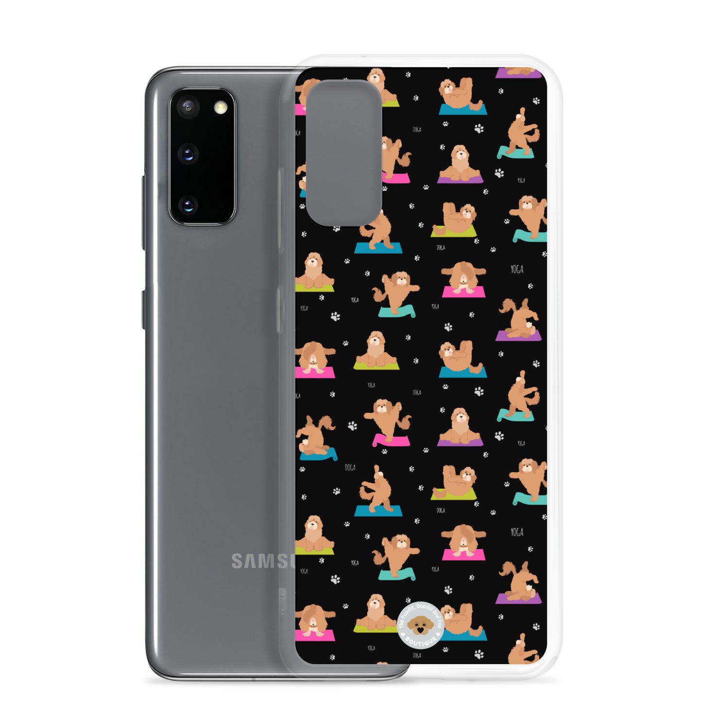 "Yoga Poos" Clear Case for Samsung® - multi-coloured in black