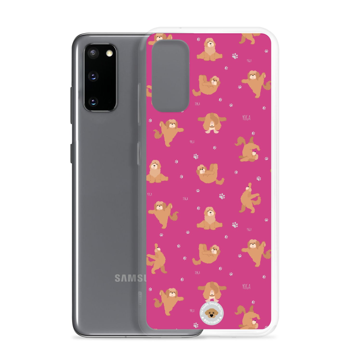 "Yoga Poos" Clear Case for Samsung® - pink