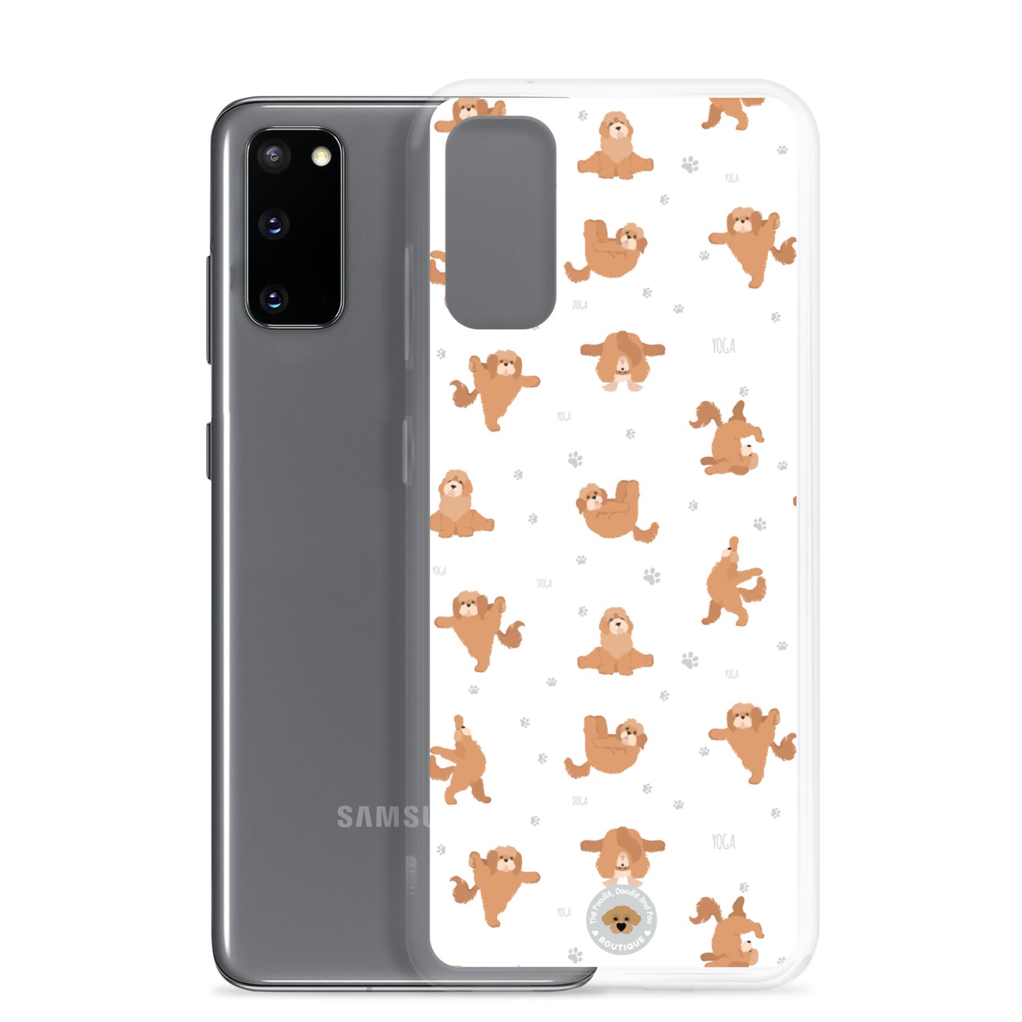 "Yoga Poos" Clear Case for Samsung® - white