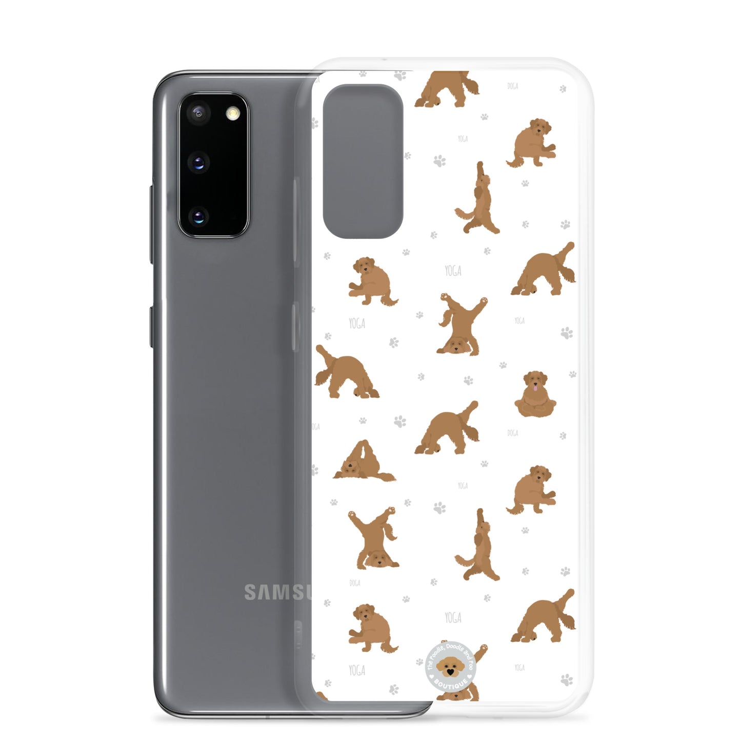 "Yoga Doodles" Clear Case for Samsung® - white