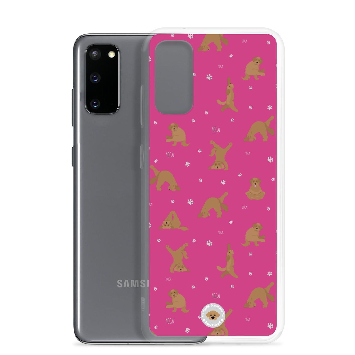 "Yoga Doodles" Clear Case for Samsung® - pink